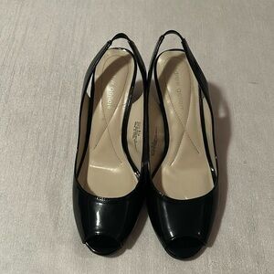 Andrew Geller Open Toed Slingback Heels